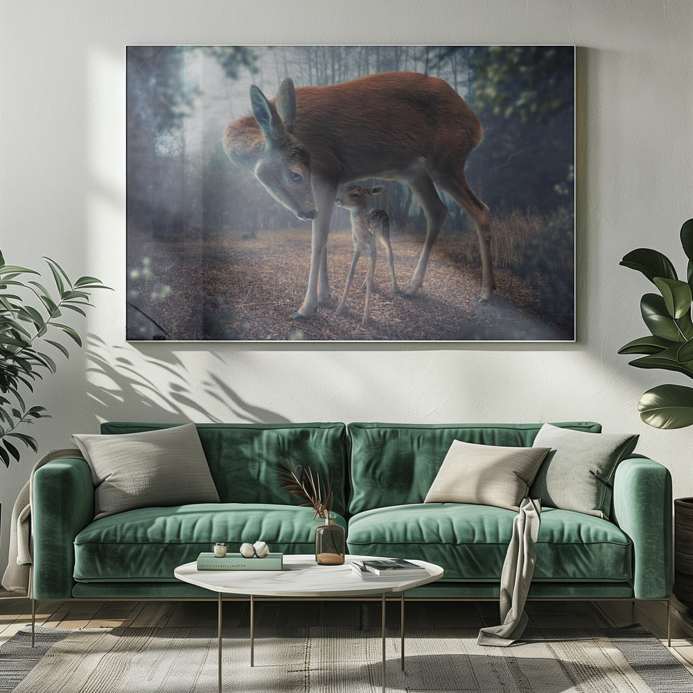 Moeder en hert | Canvas