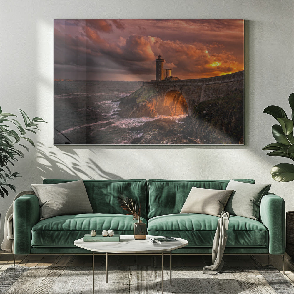 De zon gaat onder | Canvas