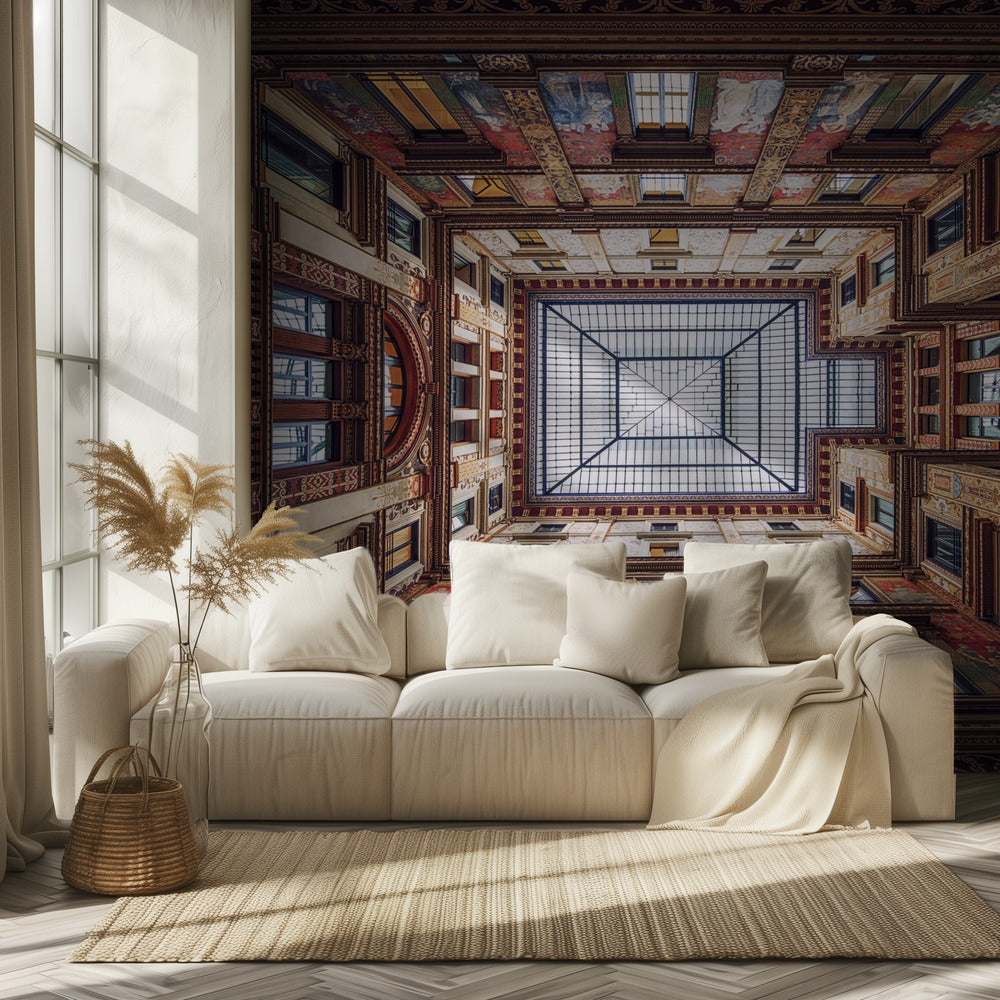 Galleria Sciarra, Rome. | Behang