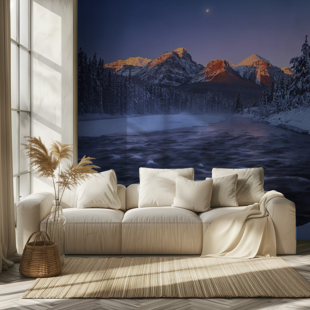 Winter Canadese Rockies | Behang