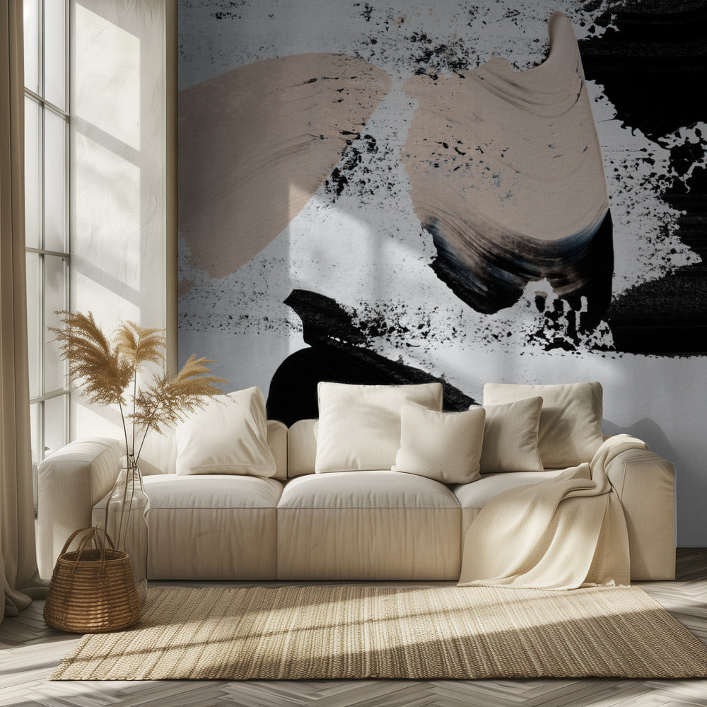 Zwart en Naakt | Behang