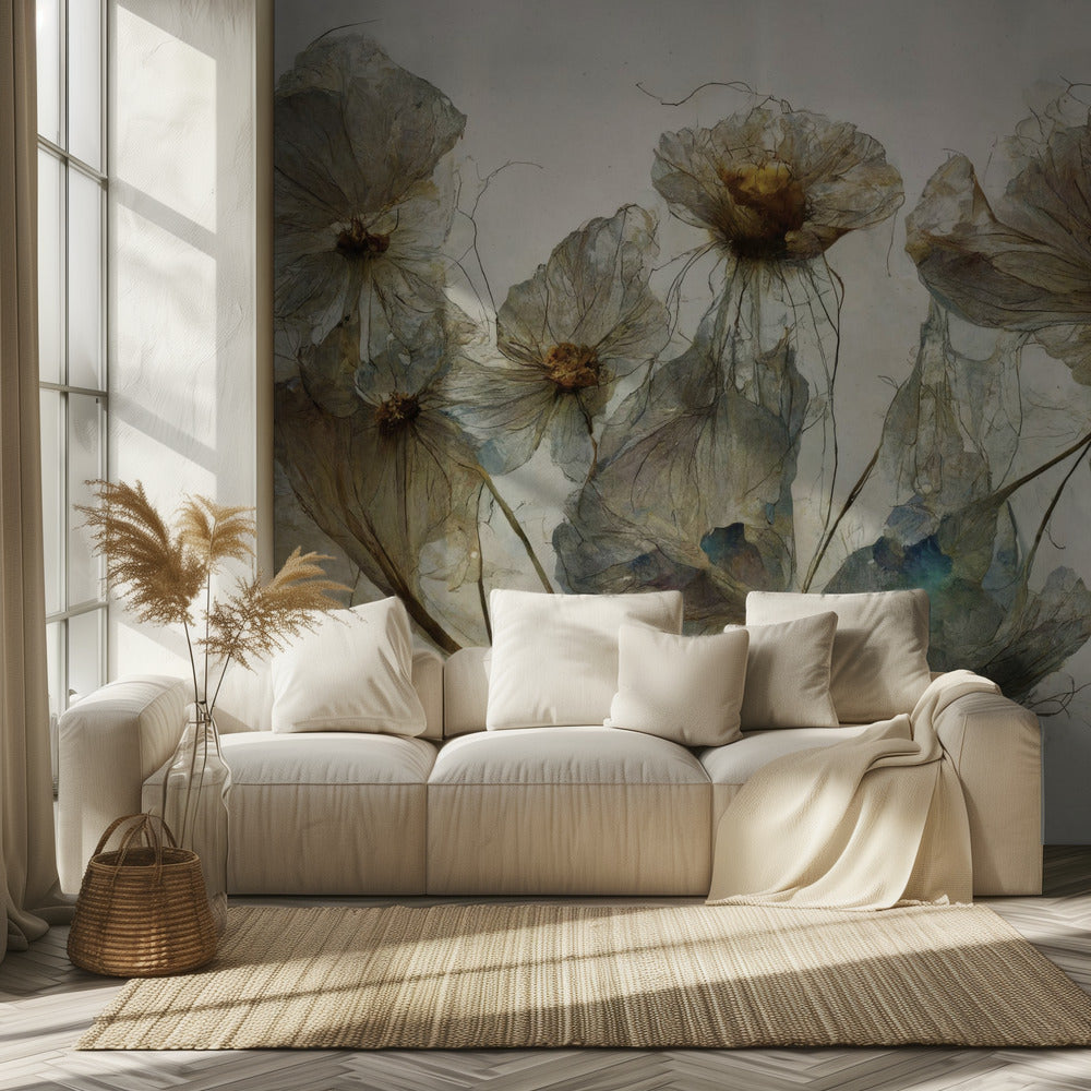 Gefluister van bloemblaadjes | Behang