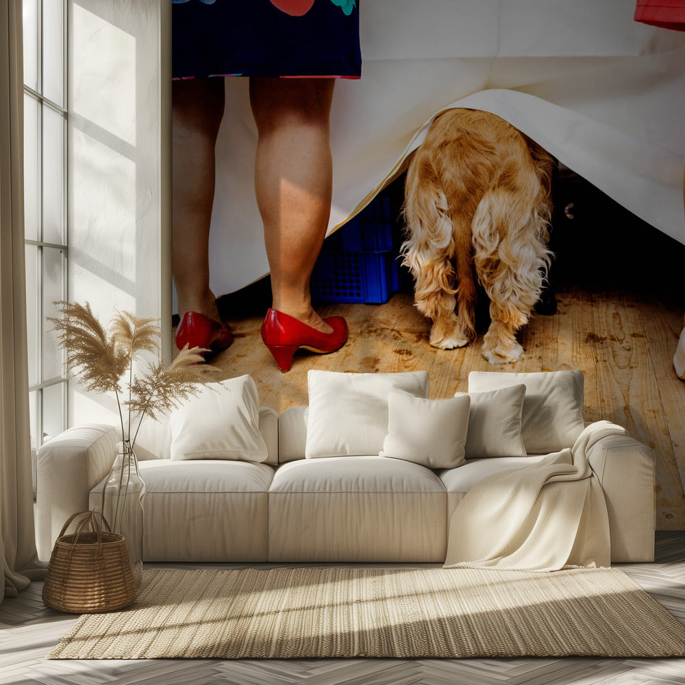 Dames aan de buffet tafel... | Wallpaper