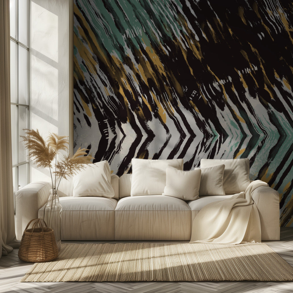 Zigzag Wervelwind | Behang
