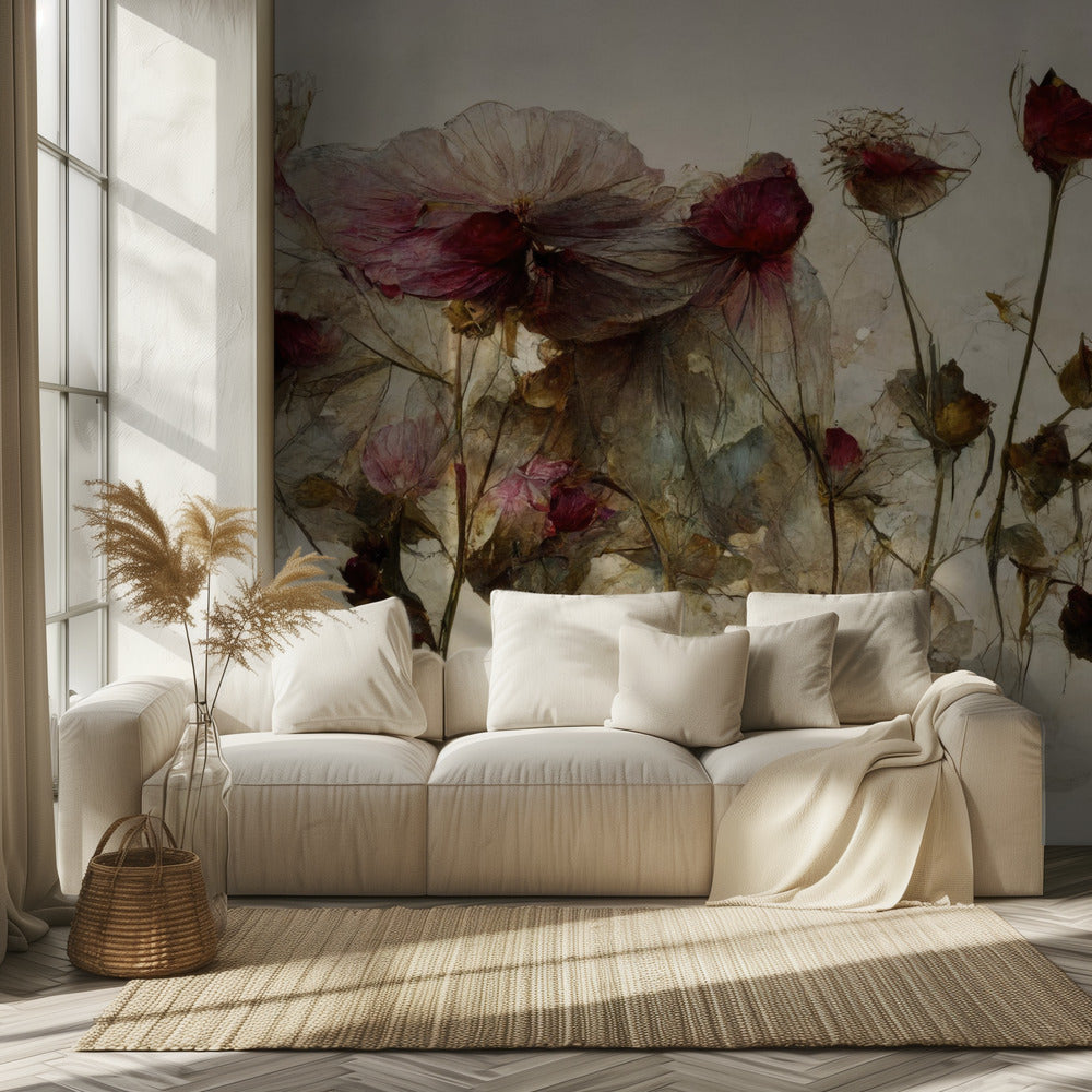 Gefluister van bloemblaadjes | Behang