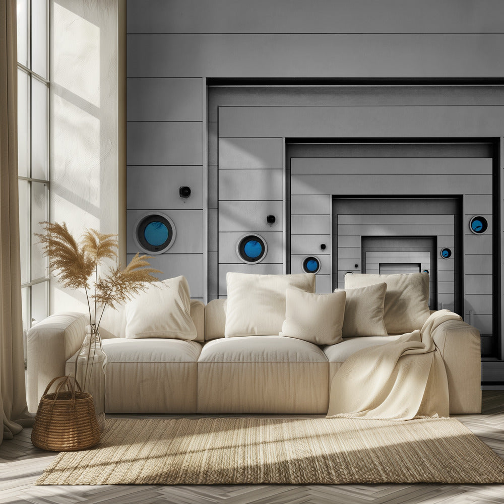 blauw verlangen | Behang