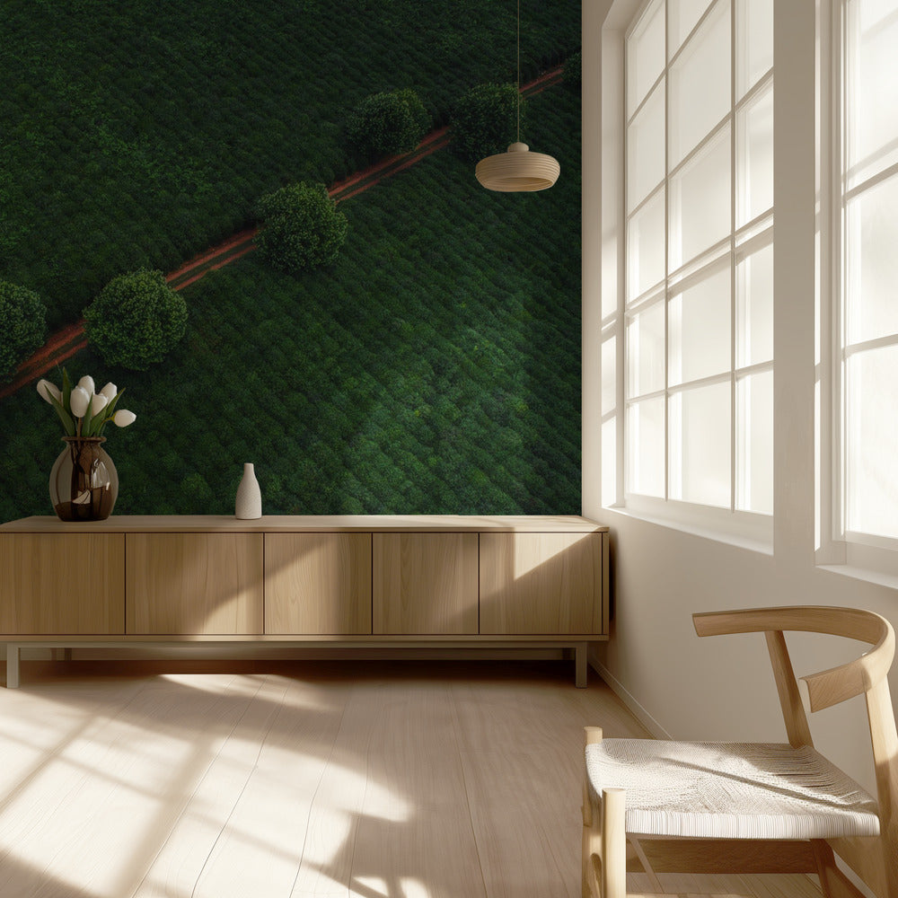 Groene Parels | Behang