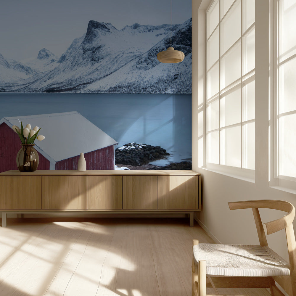 Rode hut | Behang