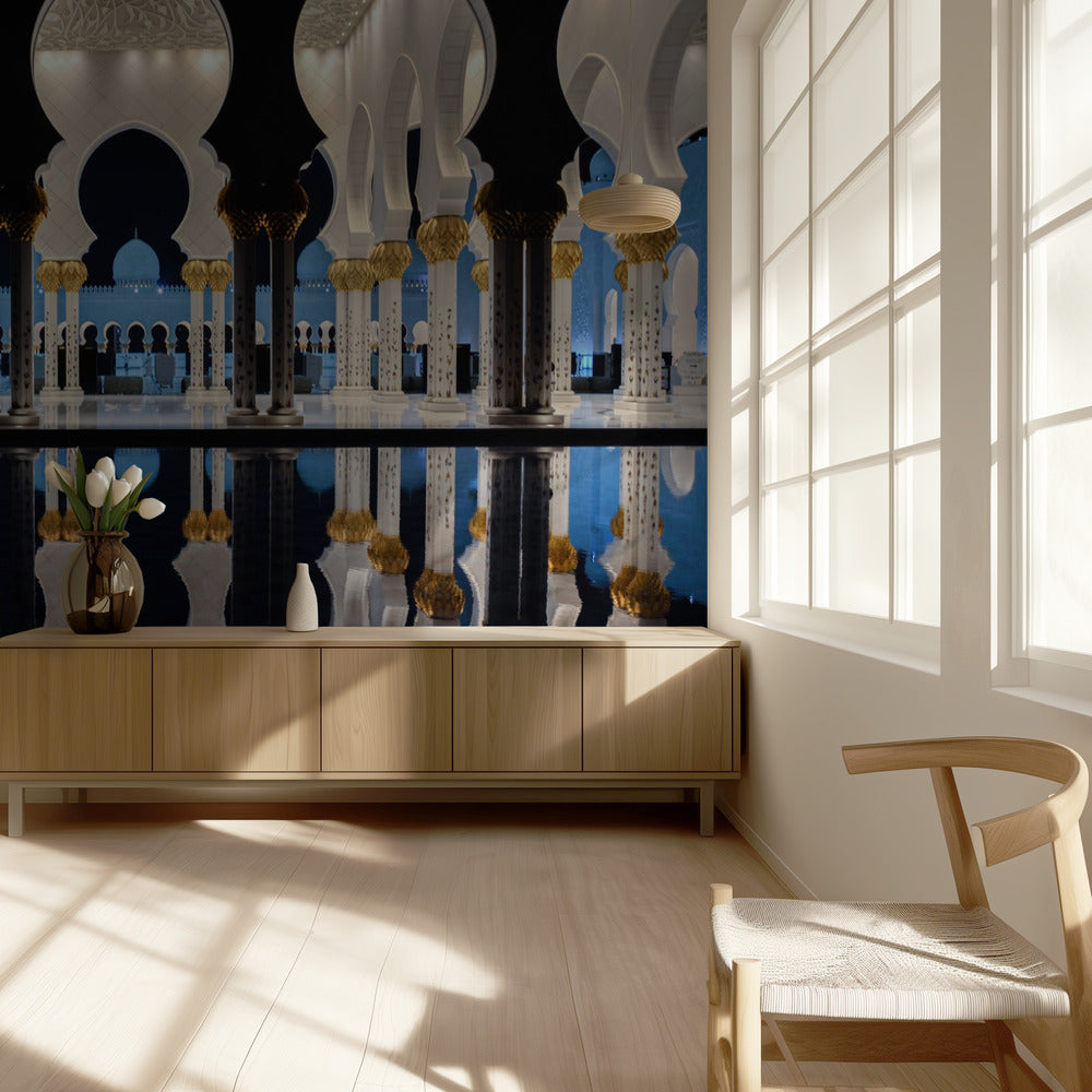 Blauw Uur &amp; Reflectie | Behang