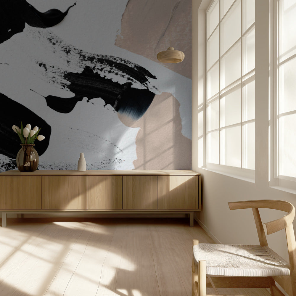 Zwart en Naakt | Behang