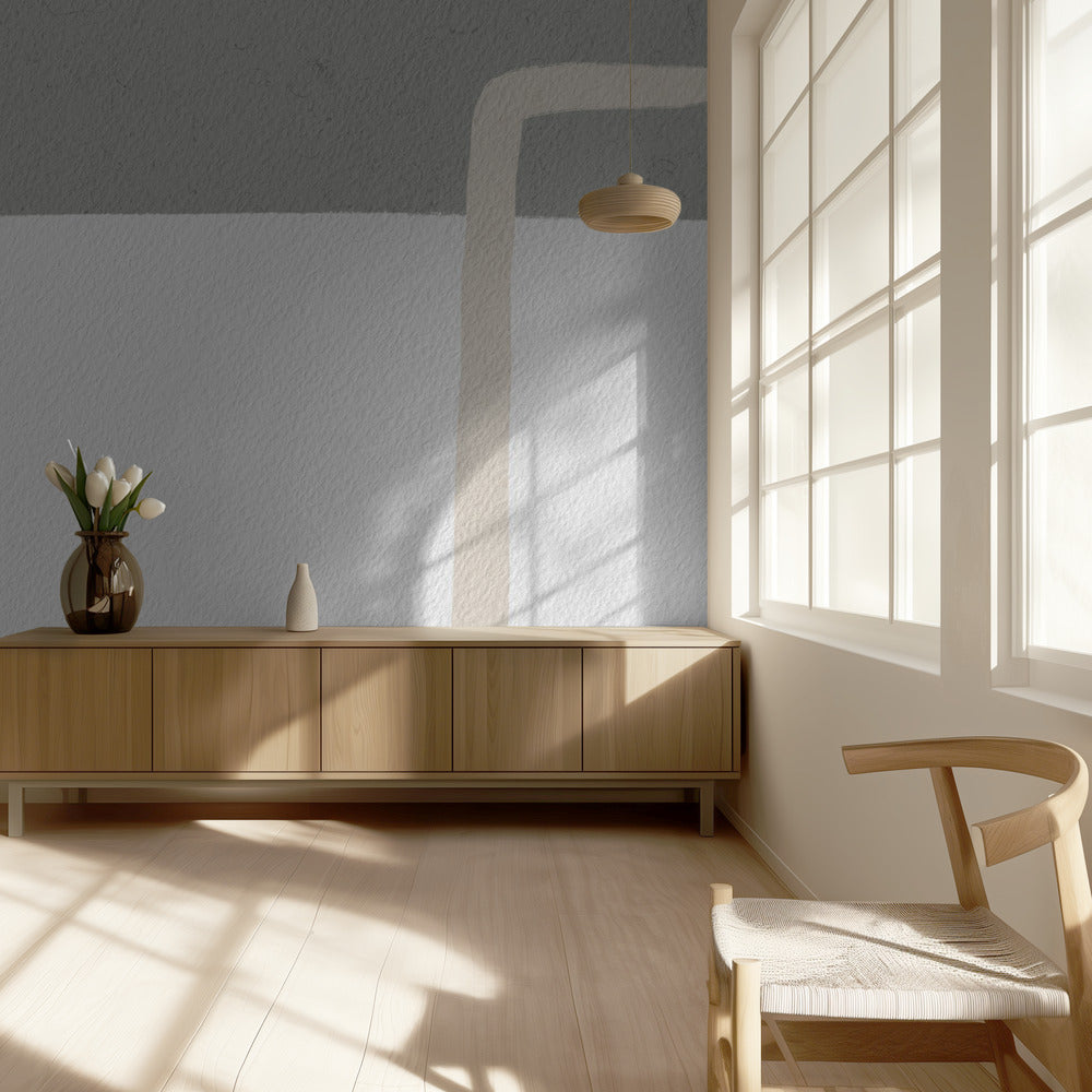 Gedempte geometrische vormen | Behang