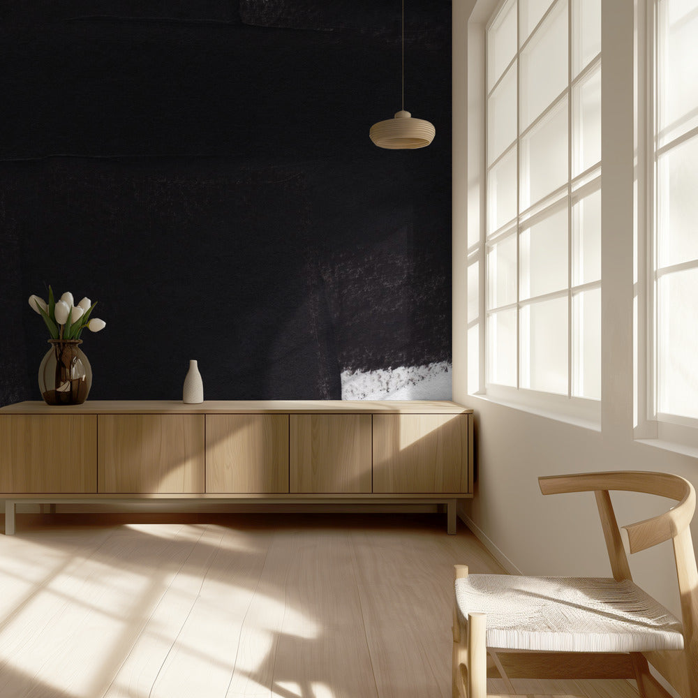 Diepe houtskooldroom | Behang