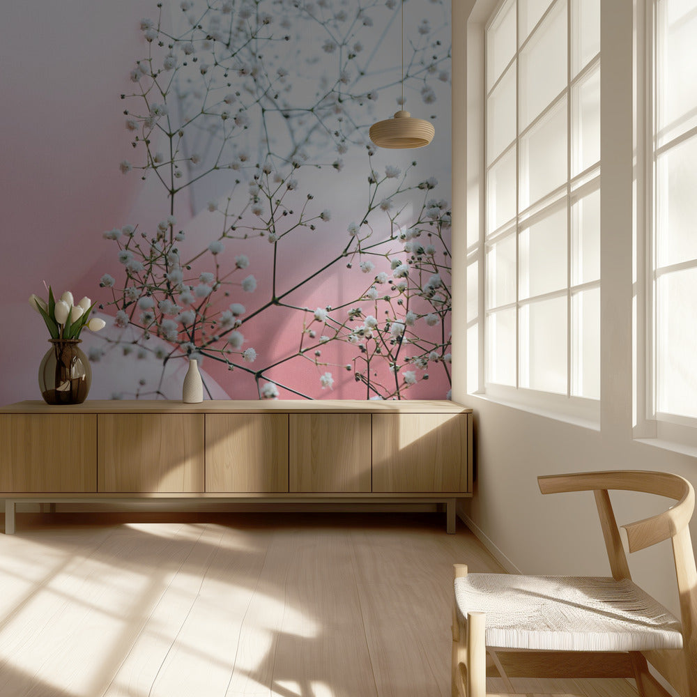 Bloemen en ballonnen | Behang