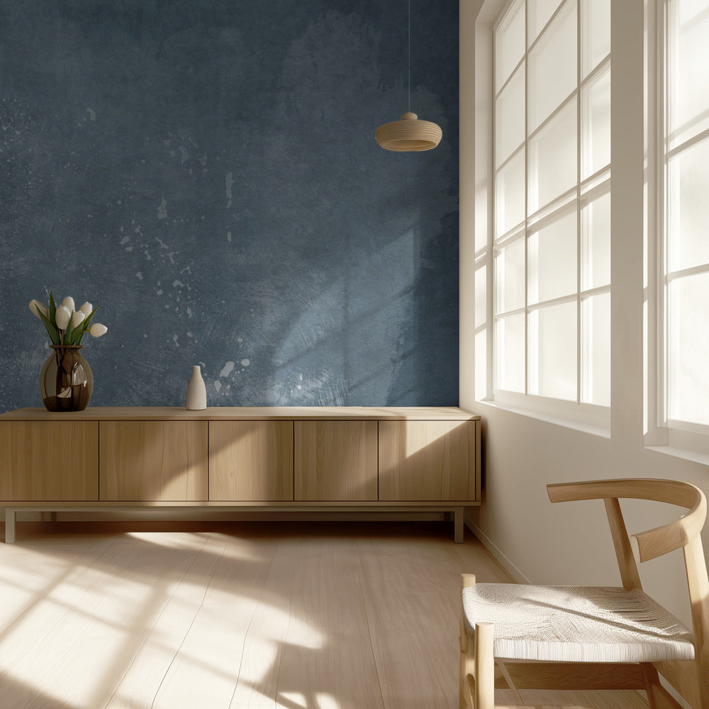 Minimalistisch Abstract Blauw 04 | Behang