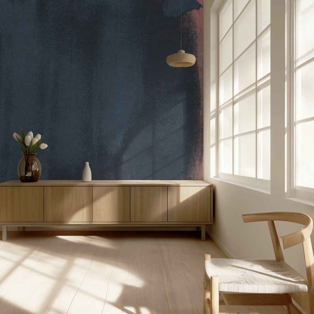 Minimalistisch Abstract Blauw 05 | Behang