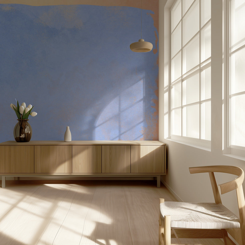 Minimalistisch Abstract Lichtblauw 02 | Behang
