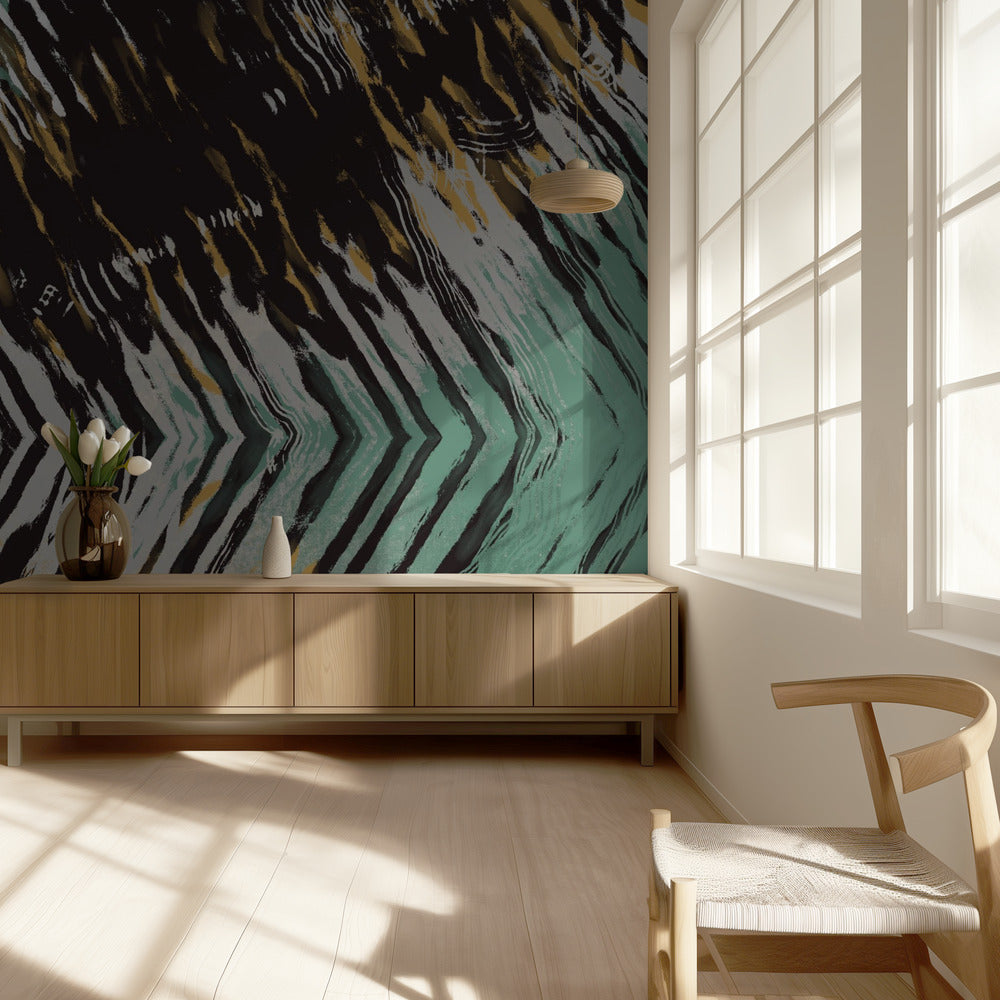 Zigzag Wervelwind | Behang