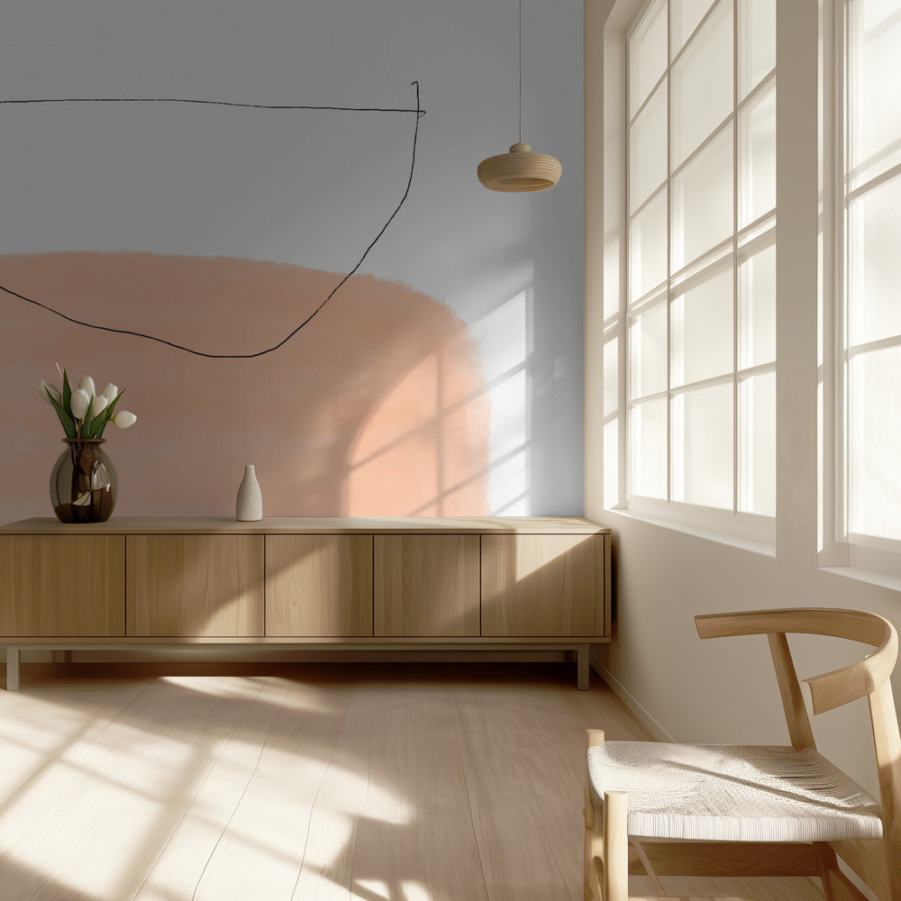 Kom op Perzik Canvas | Behang