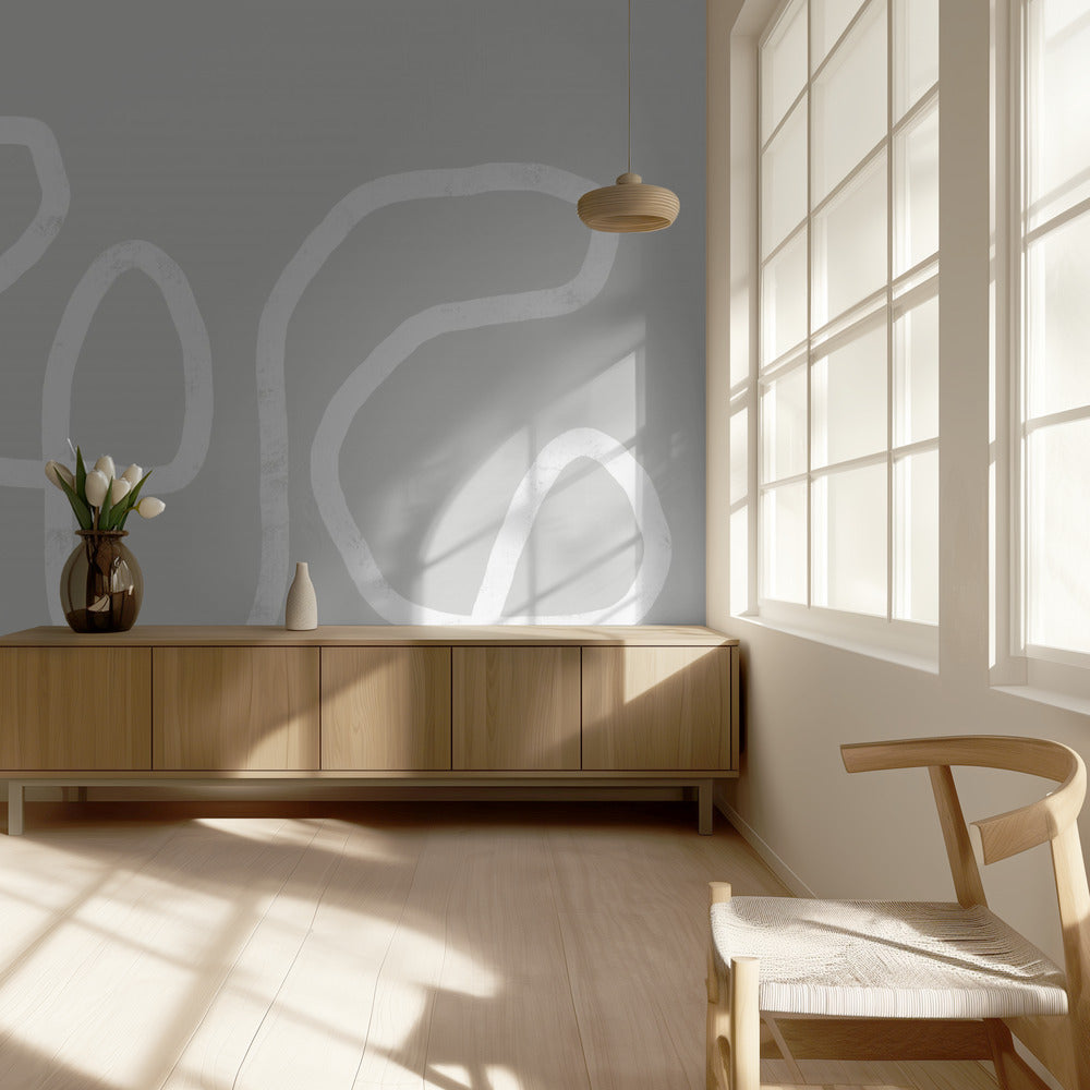Intertwined White Lines | Wallpaper