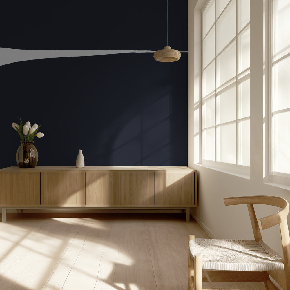 Monochroom Horizon | Behang