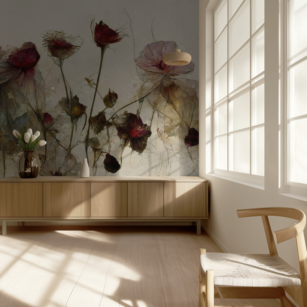 Gefluister van bloemblaadjes | Behang