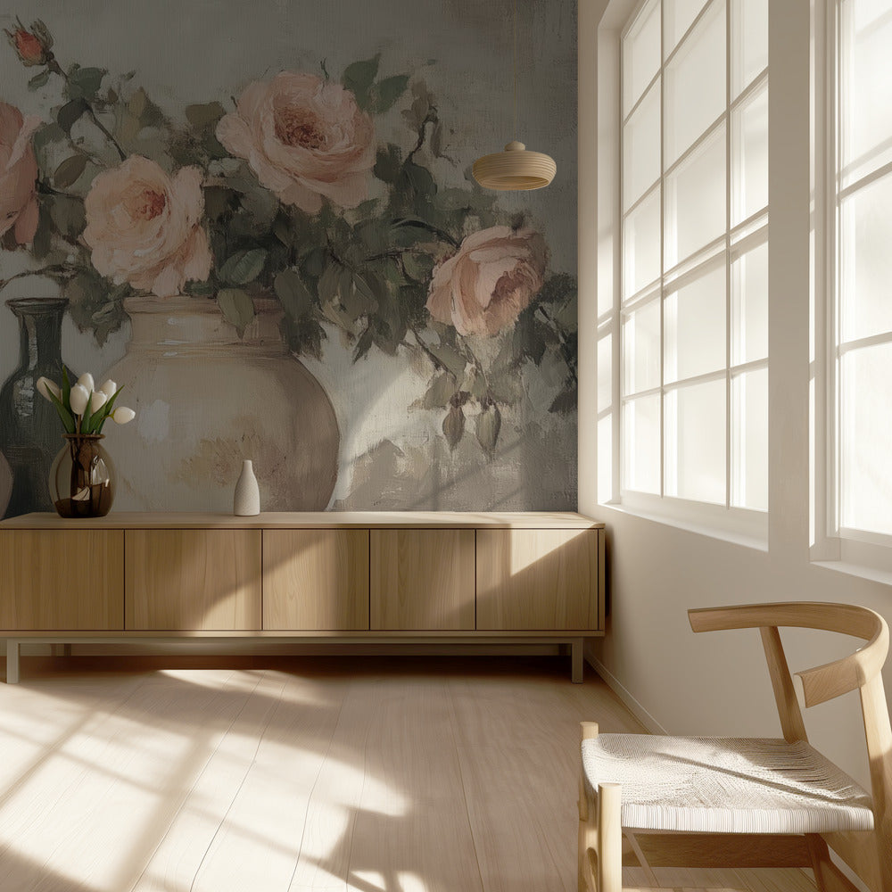 Schilderij Bloemen in Vaas | Behang