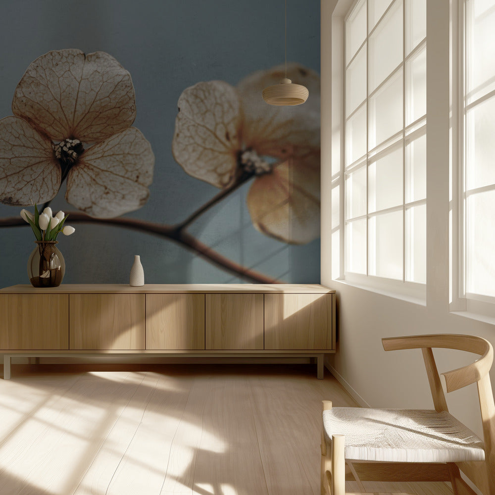 Fluisterende Bloemblaadjes | Behang