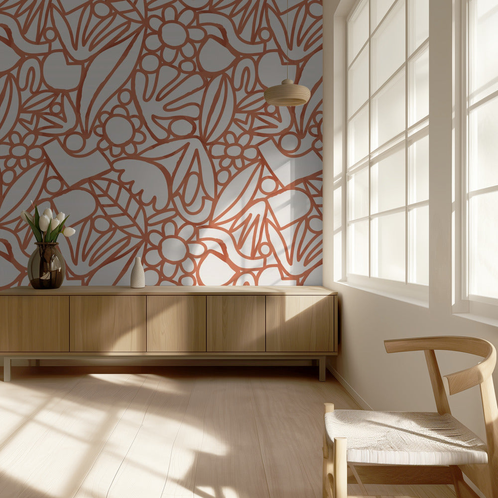 Bloemenharmonie | Behang
