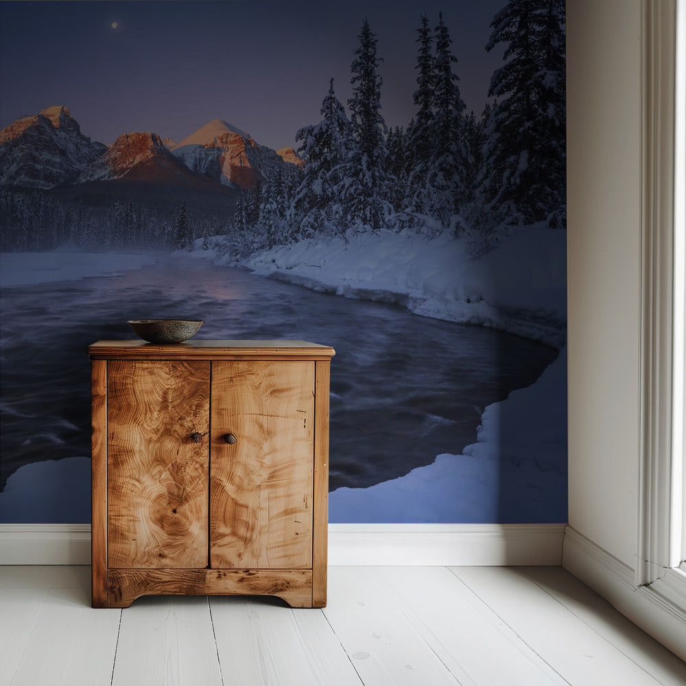 Winter Canadese Rockies | Behang