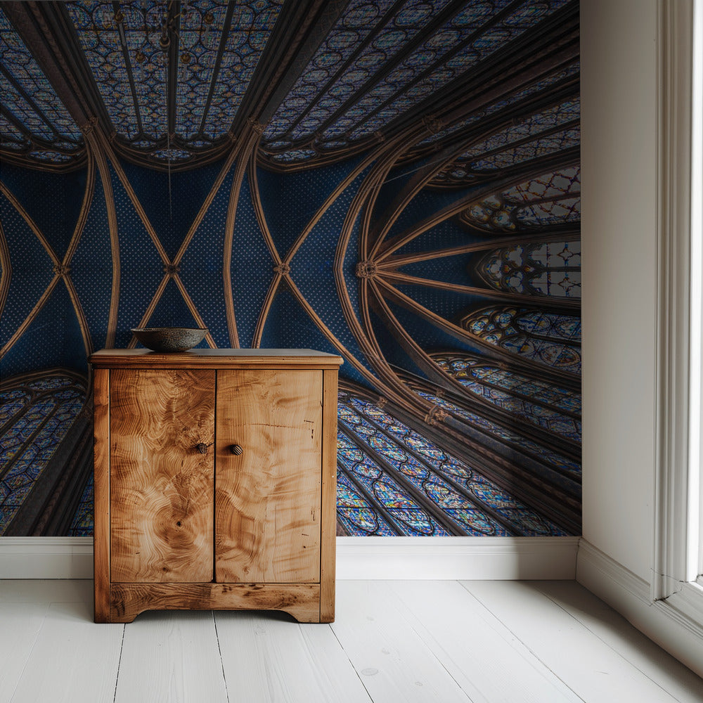 Ode aan glas-in-lood | Behang