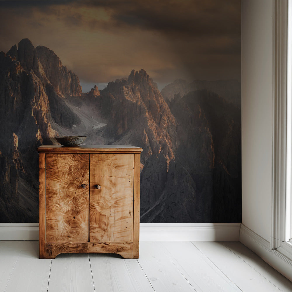 Licht op het pad | Behang