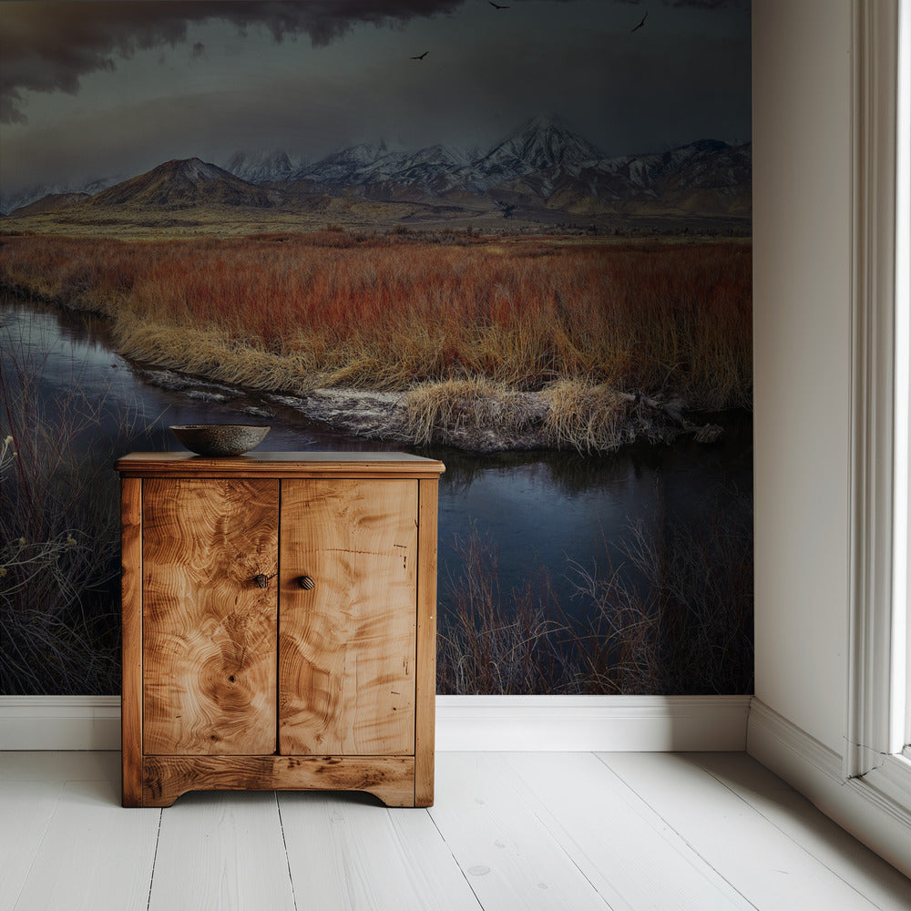 Owens River bij zonsopgang | Achtergrond