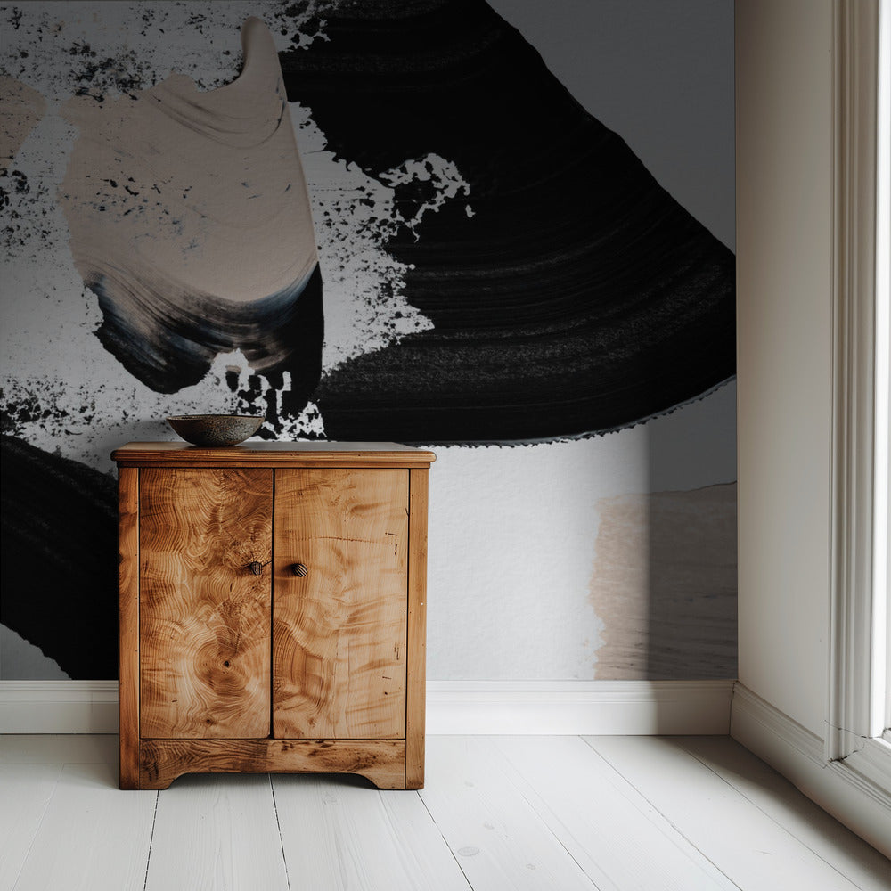 Zwart en Naakt | Behang