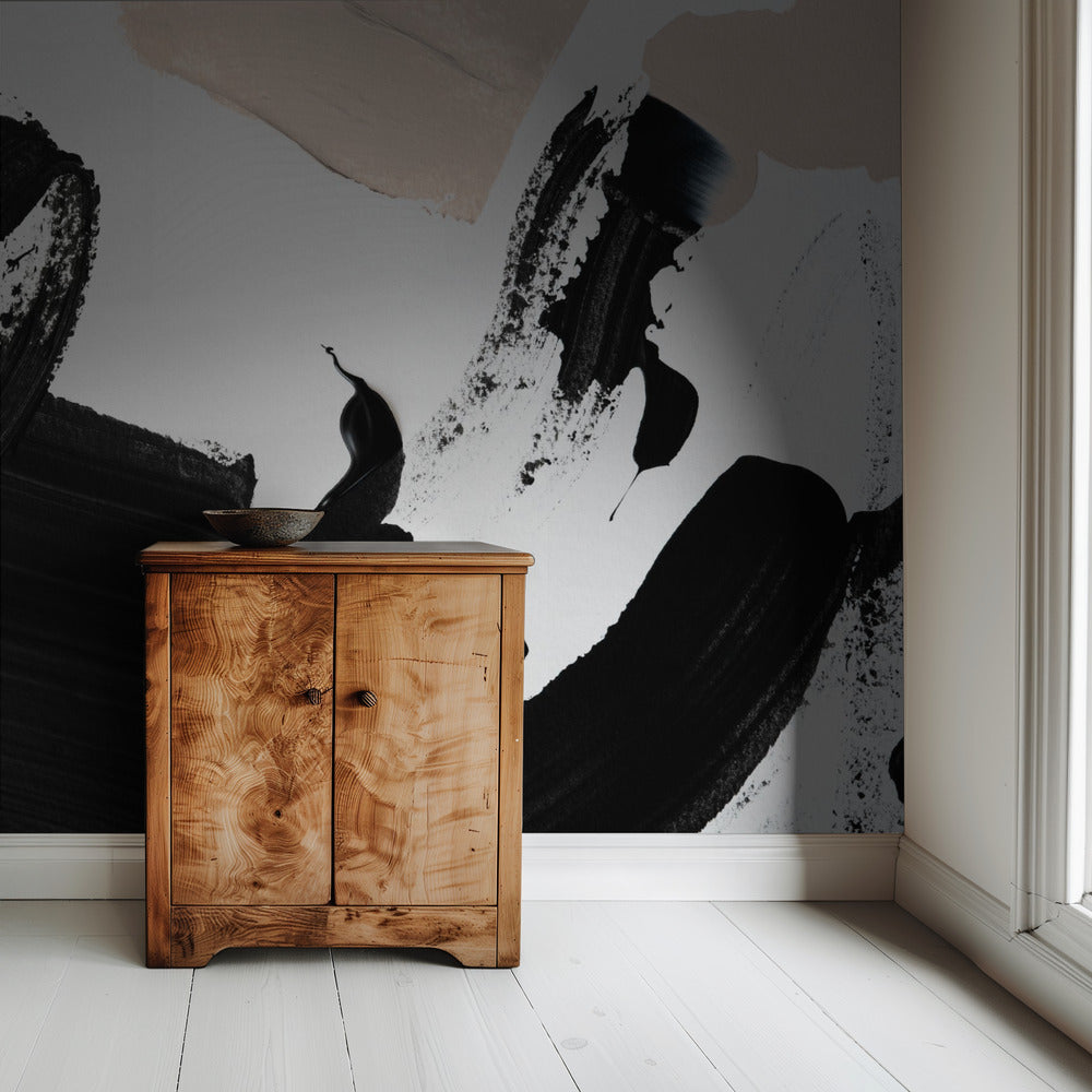 Zwart en Naakt | Behang