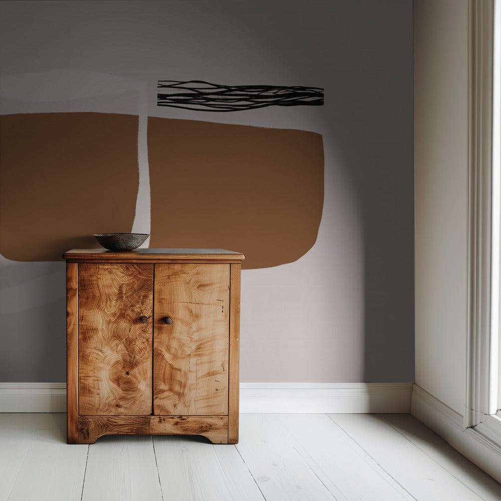 Aards minimalisme | Behang