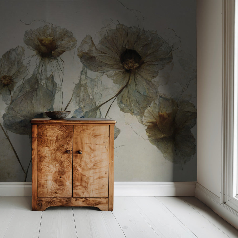 Gefluister van bloemblaadjes | Behang