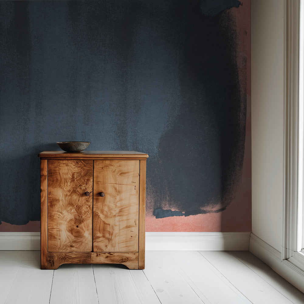 Minimalistisch Abstract Blauw 05 | Behang