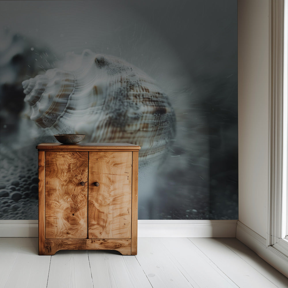 Schelpen in oceaanmist | Behang