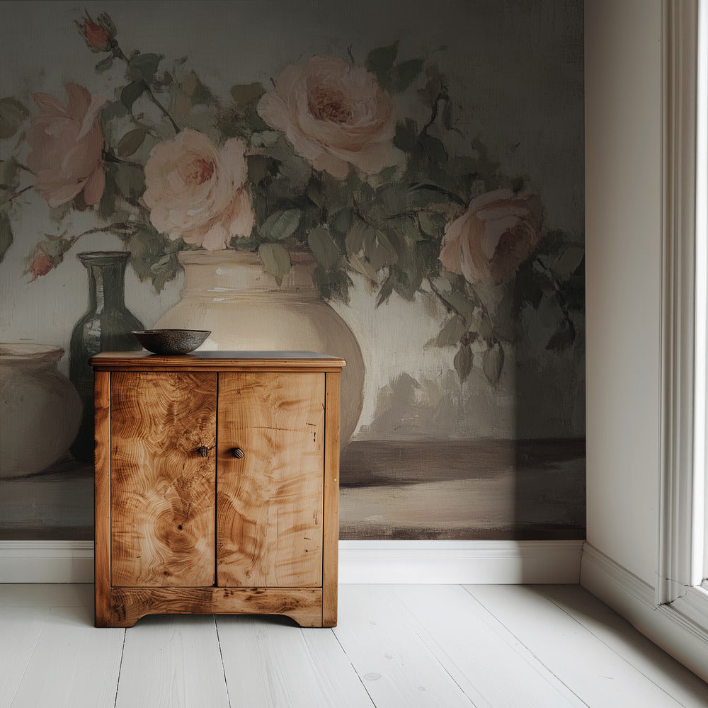 Schilderij Bloemen in Vaas | Behang