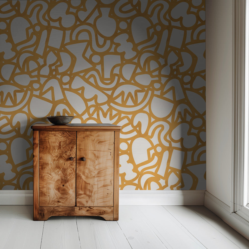 Oude grilligheid | Behang