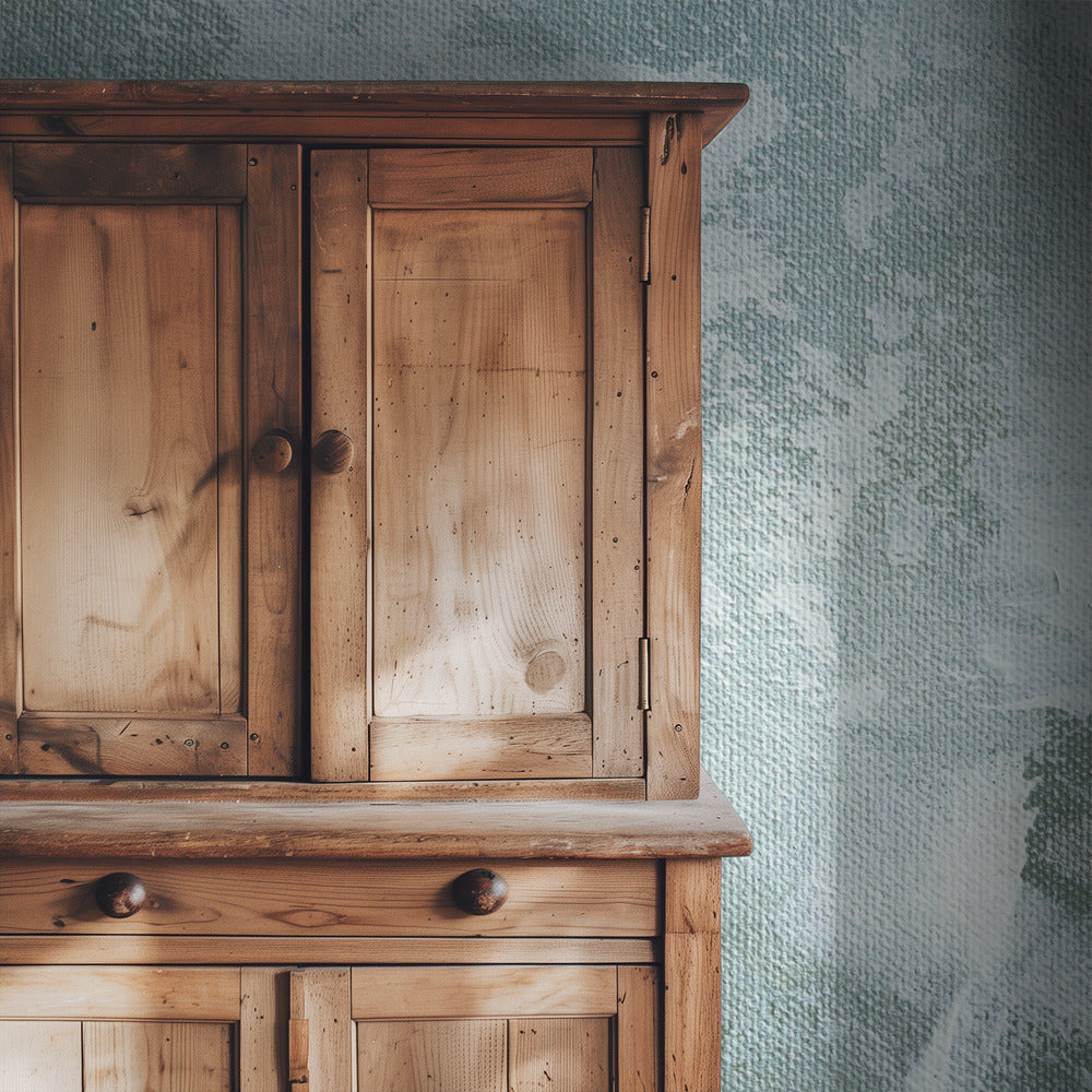 Groen en wit acryl | Behang
