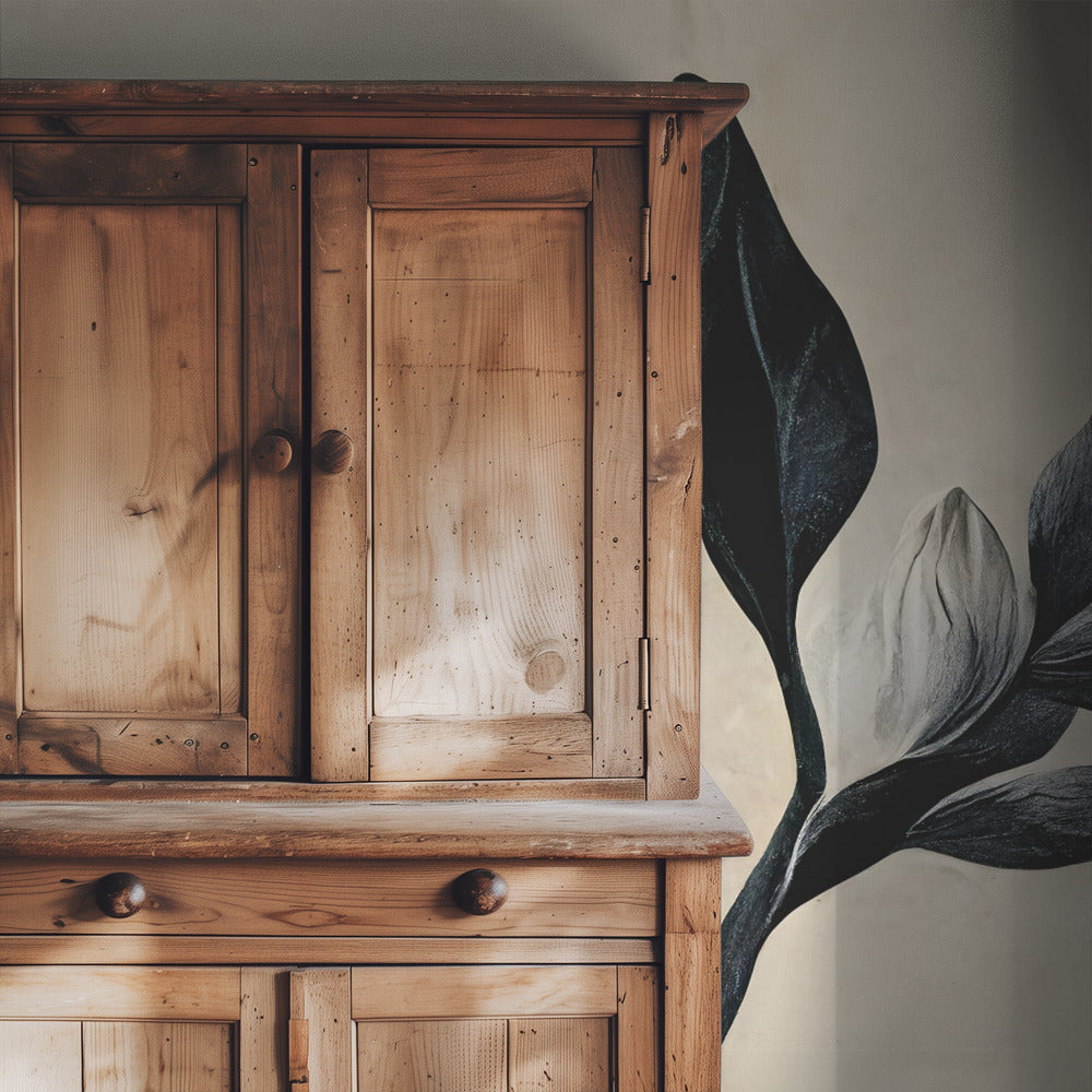Zwarte Magnolia | Behang
