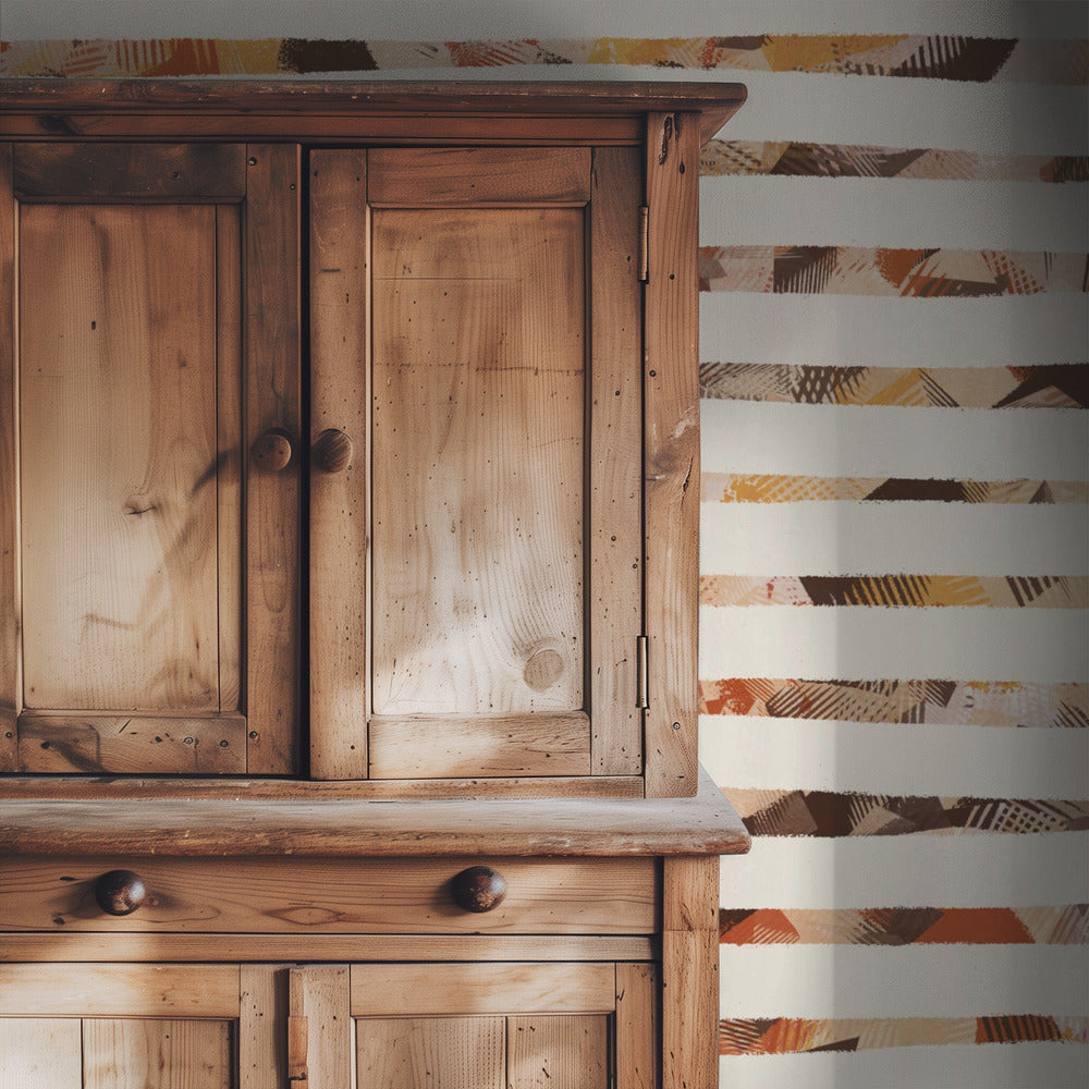 Stripes of Earthy Warmth | Wallpaper