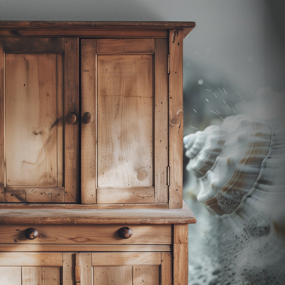Schelpen in oceaanmist | Behang