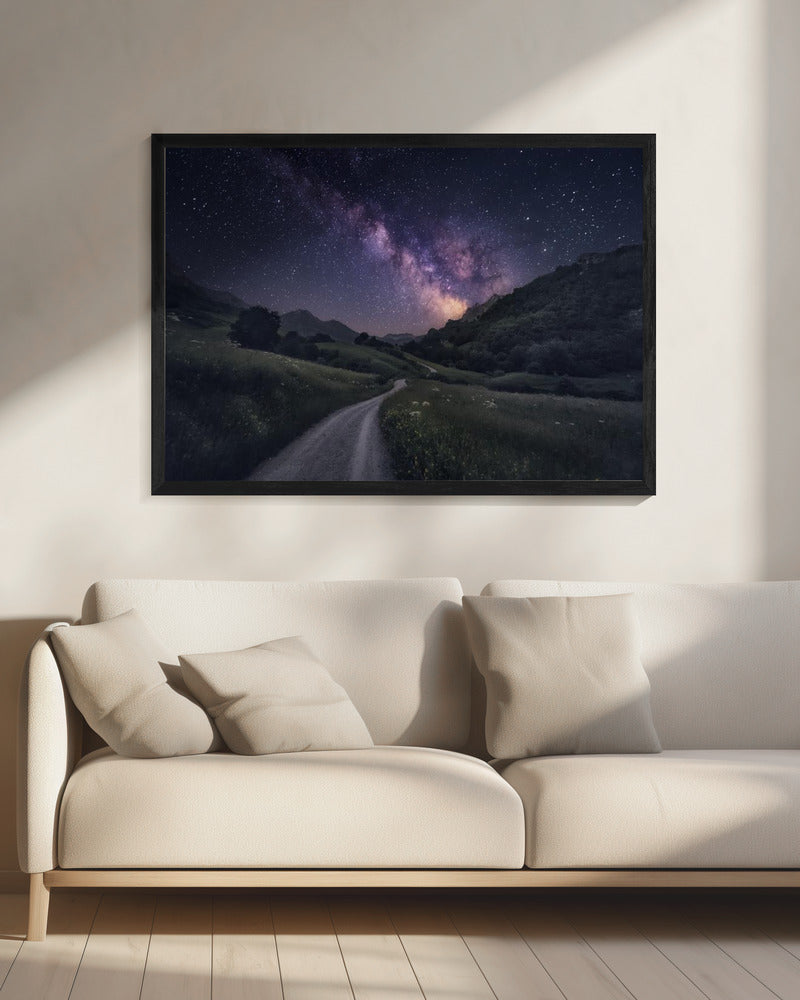 Pad naar de sterren | Canvas