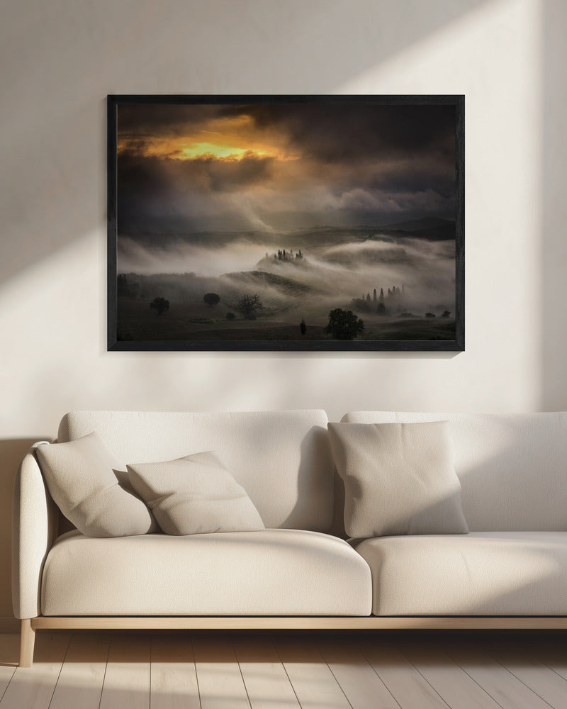 Golven van mist | Canvas