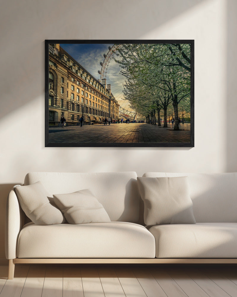 Laatste daglicht in de London Eye | Canvas