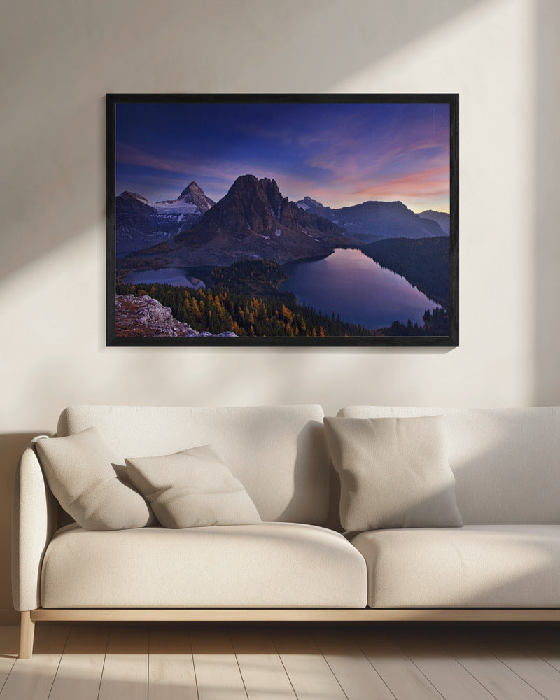 Schemering op Mount Assiniboine | Canvas
