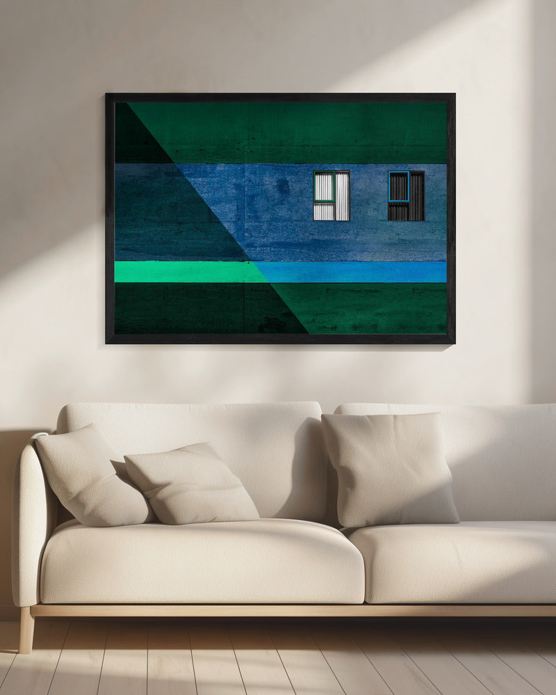 Jaloezieën in zwart-wit. | Canvas