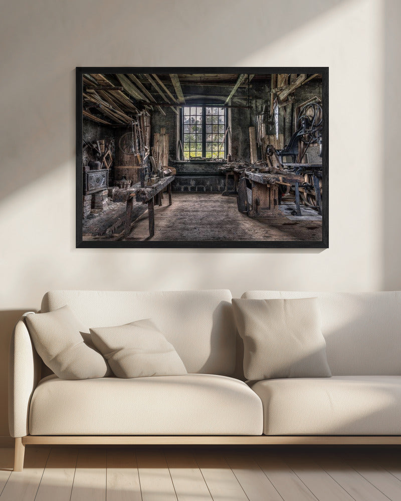 De timmermanswerkplaats | Canvas